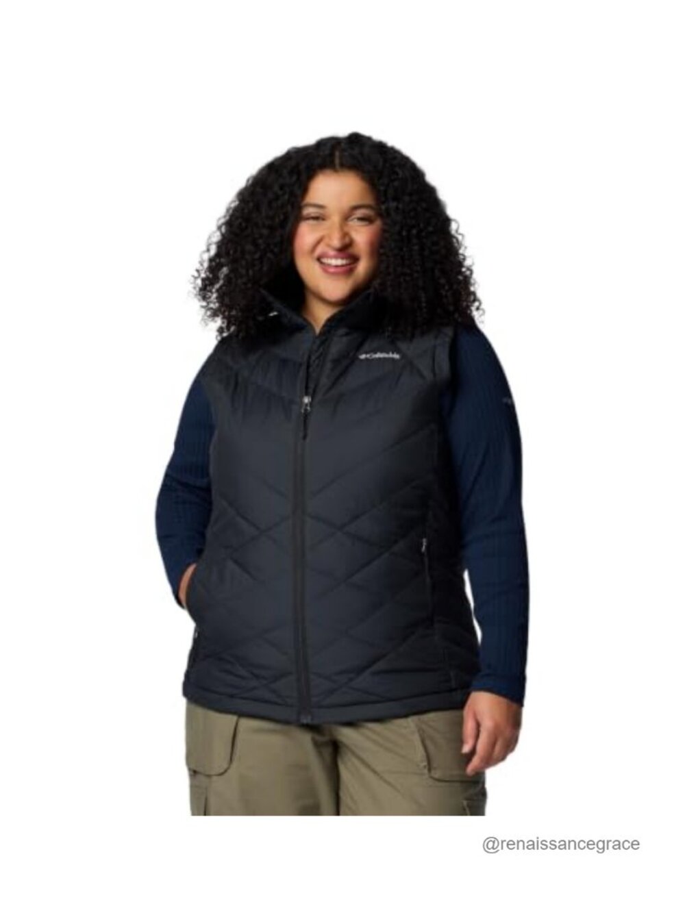 Lightweight Quilted Puffer Vest with Omni-Heat Lining and Water-Repellent Finish
